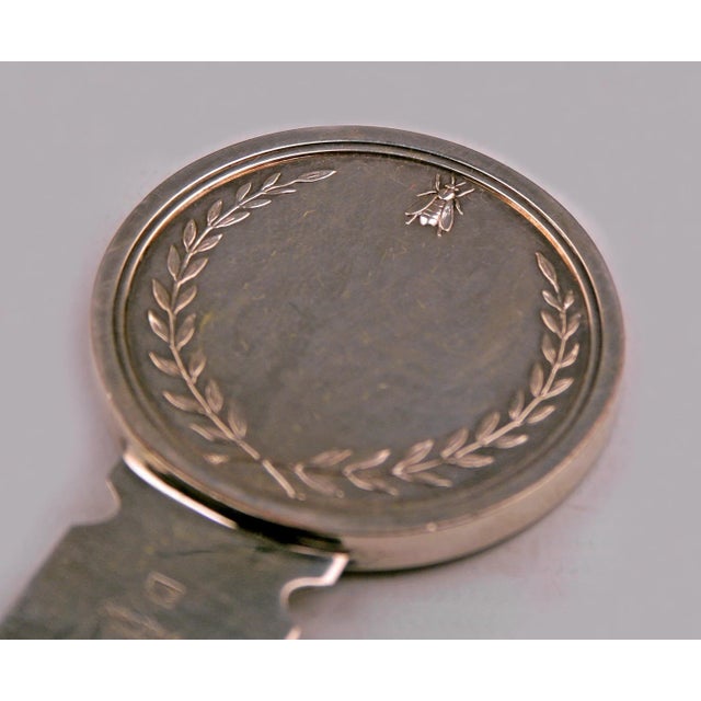 Metal 1970s Silvered Napoleon Emperor Letter Opener by Christofle For Sale - Image 7 of 12