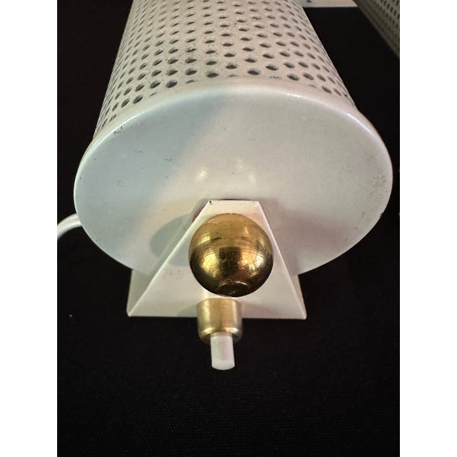 1950s Wall Lights attributed to Mathieu Matégot for Atelier Matégot, 1950s, Set of 2 For Sale - Image 5 of 18