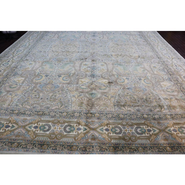 Vintage, 8'10"' X 12'2"' Hand Made Oriental Carpet For Sale - Image 10 of 10