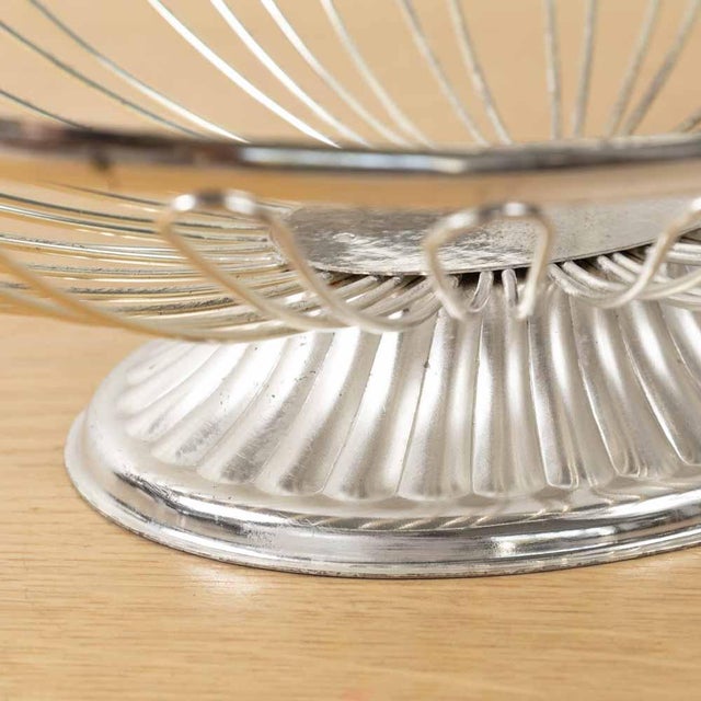 1950s French Metal Basket With Handle For Sale - Image 9 of 10