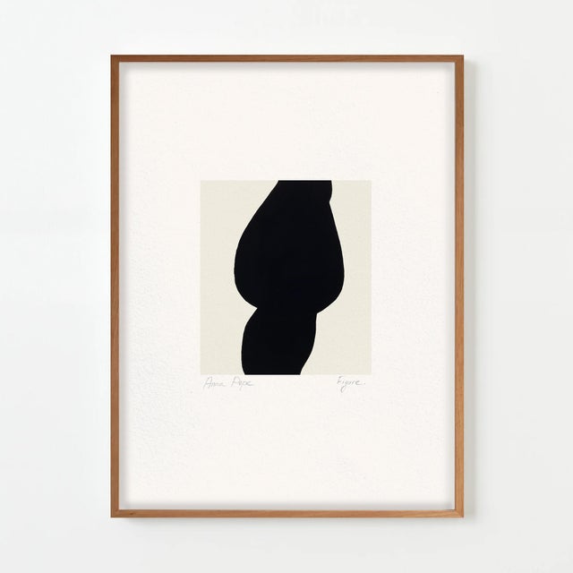 Black Original Gouache Painting "Figure 07" For Sale - Image 8 of 8