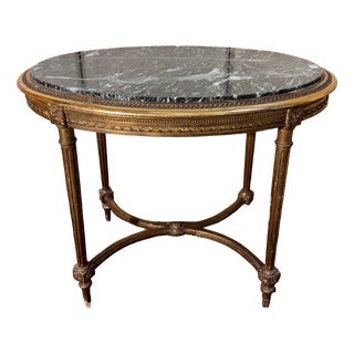 Louis XVI Gilded Wood Pedestridon Table For Sale