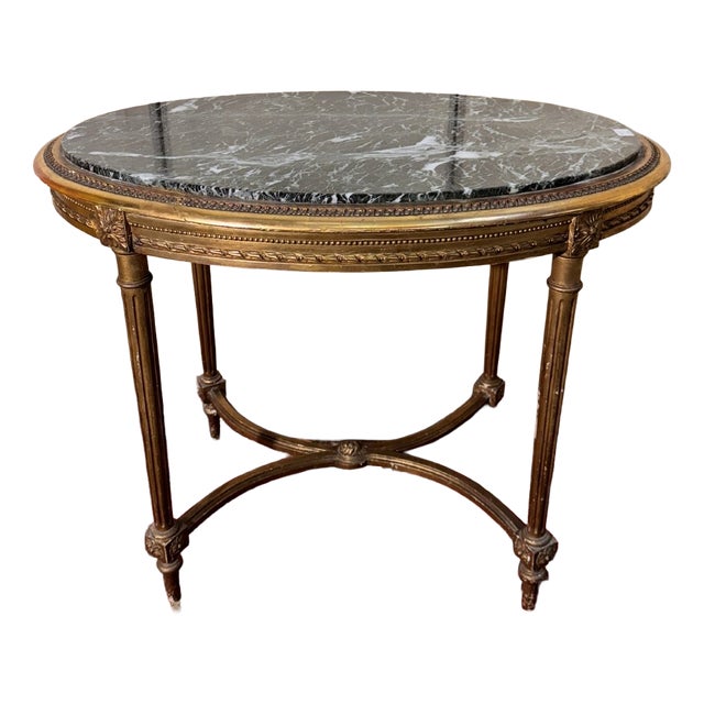 Louis XVI Gilded Wood Pedestridon Table For Sale