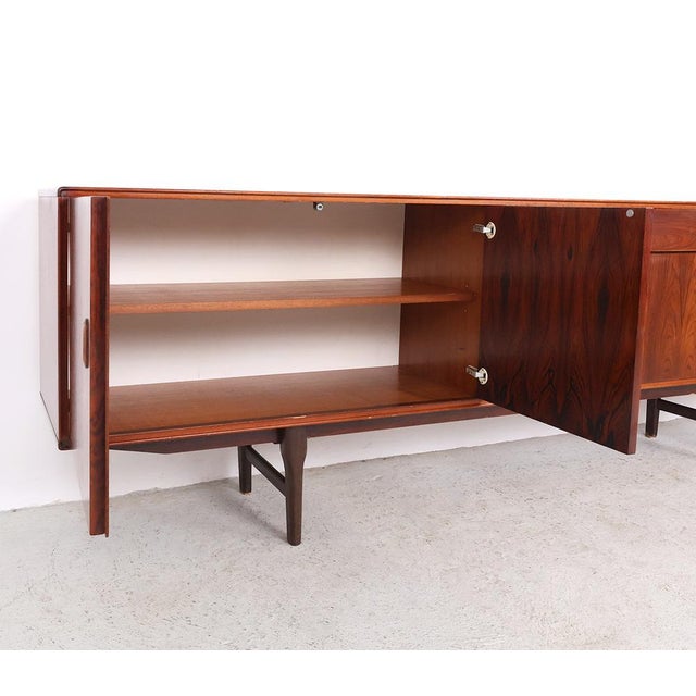 Wood Vintage Long Sideboard by Fristho Franeker, 1960s For Sale - Image 7 of 18