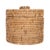 Boho Chic Artifacts Rattan Round Single Tissue Roll Box in Honey Brown For Sale - Image 3 of 6