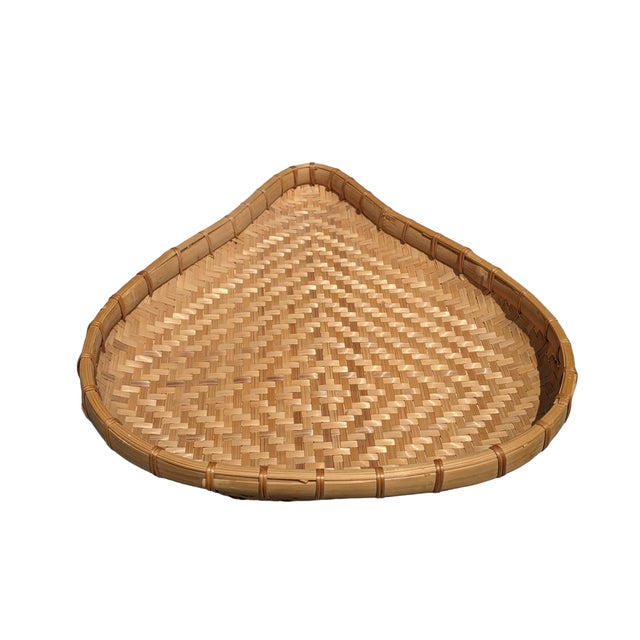 American Vintage Gourd Shaped Winnowing Basket For Sale - Image 3 of 11