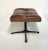 Mid-Century Modern Vintage 70s Mid Century Modern Eames Style Ottoman/Footstool Burnt Sienna Tufted Leather For Sale - Image 3 of 12