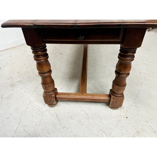 Brown Large Antique Farmhouse Table in Beech, 1800s For Sale - Image 8 of 11