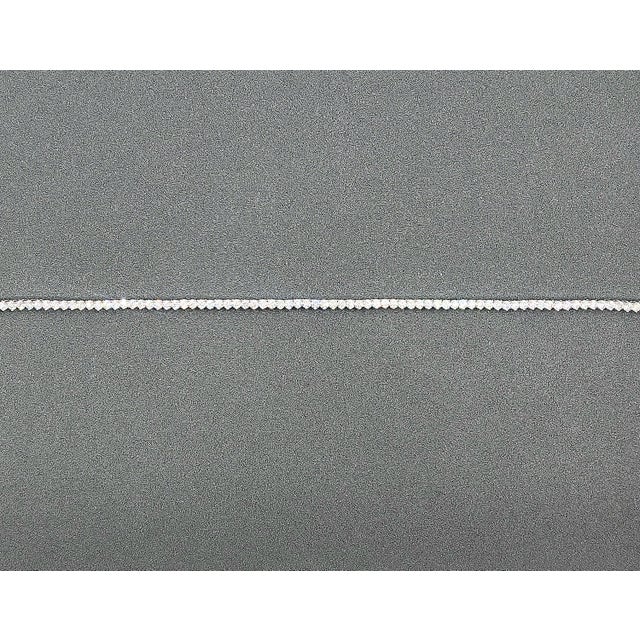 Silver 11.21 Ct 3-Prong Diamond Tennis Necklace For Sale - Image 8 of 9