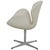 Tall Swan Chair in White Leather from Arne Jacobsen For Sale - Image 4 of 15