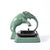 Green Art Deco Green Enamel & Black Ceramic Sculptural Elephant Ash Tray Signed Nuart For Sale - Image 8 of 13