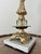Gold Vintage Crystal Glass and Metal Smoke Stand Floor Ashtray For Sale - Image 8 of 9