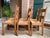 Wood Set 6 Vintage French Ladder Back Dining Chairs Rush Seat Oak Country Farmhouse For Sale - Image 7 of 18