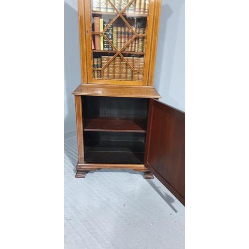 Vintage Mahogany Bookcase For Sale - Image 9 of 10