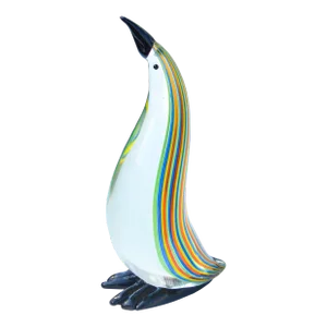 Mid-Century Licio Zanetti Murano Italian Art Glass Penguin Figurine