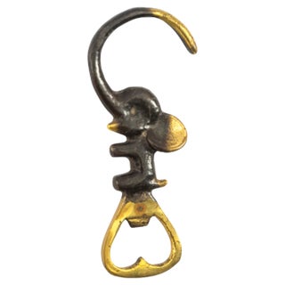Austrian Bottle Opener with Elephant by Walter Bosse, 1950s For Sale