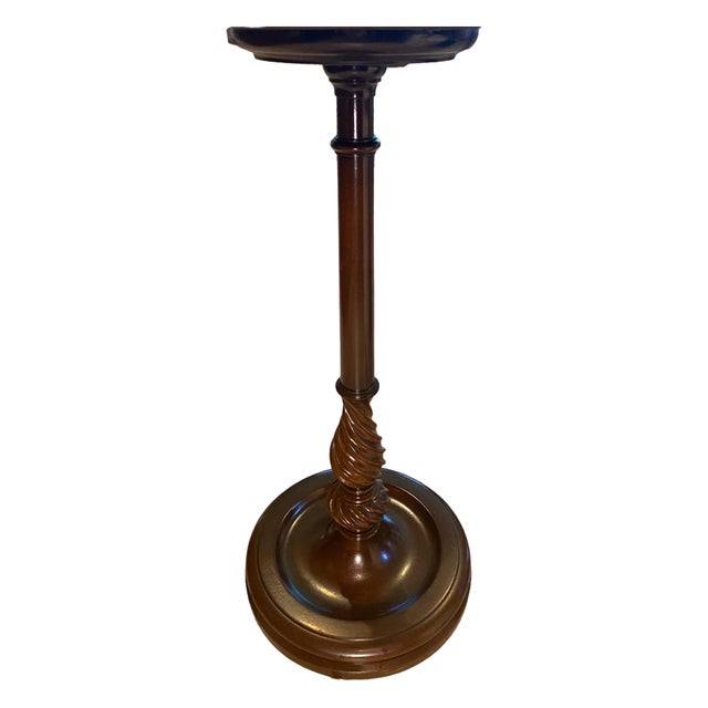 1970s Solid Mahogany Wood Floor Table Lamp Chairish