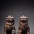 Late 19th Century Pair of Antique Gilt Bronze Guardian Lion Figurines, 6900g Total, Ming Mark For Sale - Image 5 of 10