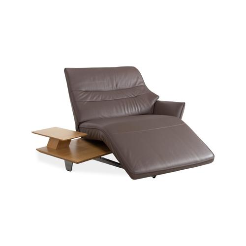 Modern 4905 Chaise Lounge in Leather and Wood from Himolla For Sale - Image 3 of 18