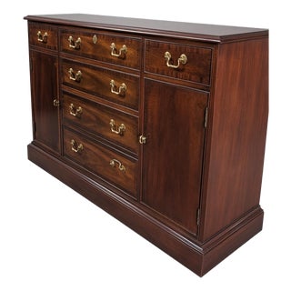 Late 20th Century Hickory Chair Historical James River Plantations Mahogany Sideboard Buffet For Sale