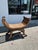 Traditional Vintage Rattan and Grasscloth Egyptian Style Bench. For Sale - Image 3 of 9