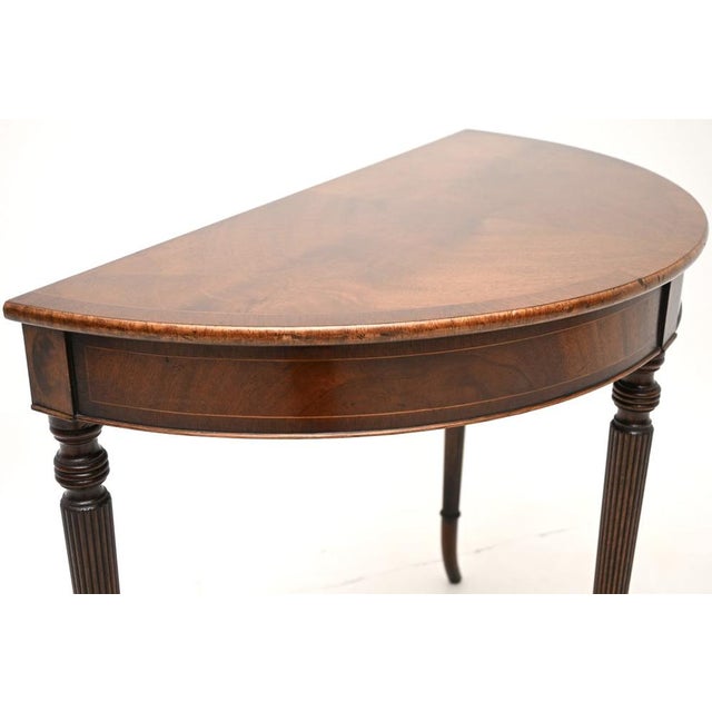 Wood Antique Regency Style Console Table, 1950s For Sale - Image 7 of 8