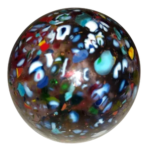 Vintage Small Confeti Themed Murano Blown Glass Paperweight