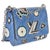 Contemporary Blue Denim Aztec Epi Twist PM For Sale - Image 3 of 9
