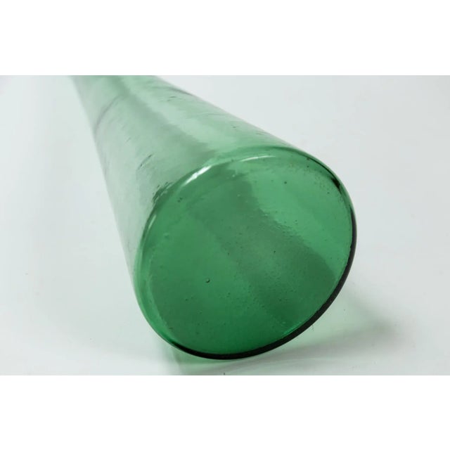 Mid-Century Green Glass Decanter, Empoli, Italy For Sale - Image 9 of 9