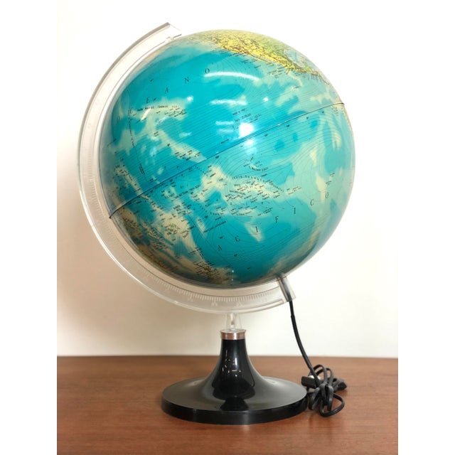 Vintage "rico" globe, year 1981. The "rico" globe is made of plastic, produced in 1981, with fully functional internal...