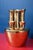 Dutch Gold-Plated Ceramic Multi-Flower Vase, 1990s For Sale - Image 4 of 9