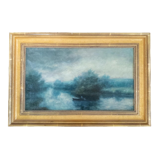 19th Century American Tonalist School Landscape Painting Style of George Inness For Sale