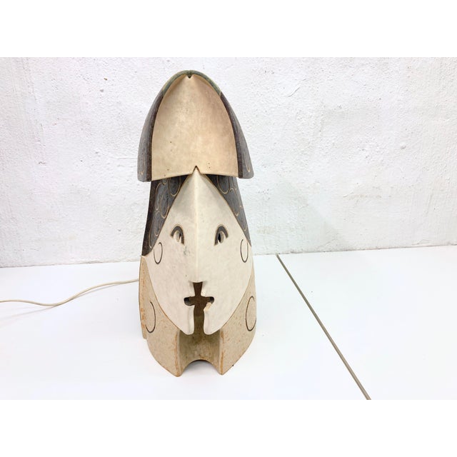 Sculptural Studio Ceramic Table Lamp, 1980s For Sale - Image 12 of 18