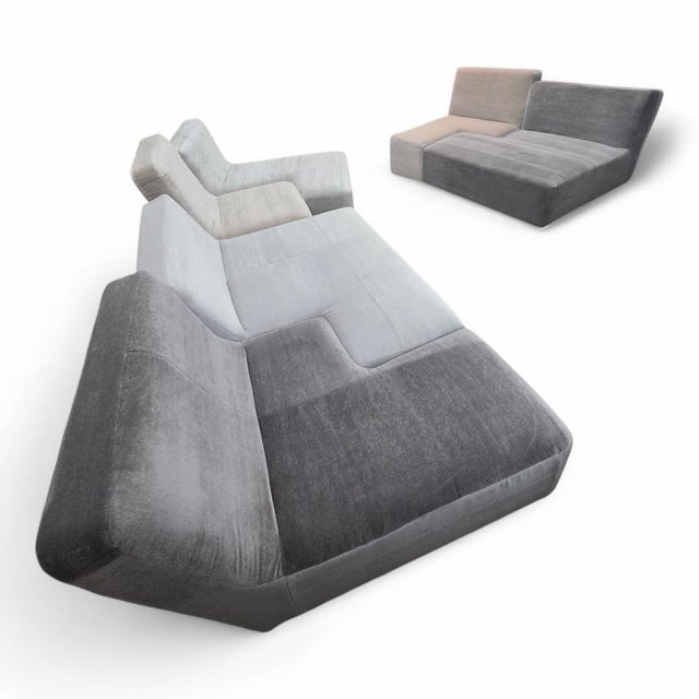 Early 21st Century Ligne Roset “Confluences” by Philippe Nigro – 6-Piece Modular Sectional Newly Reupholstered For Sale - Image 5 of 12