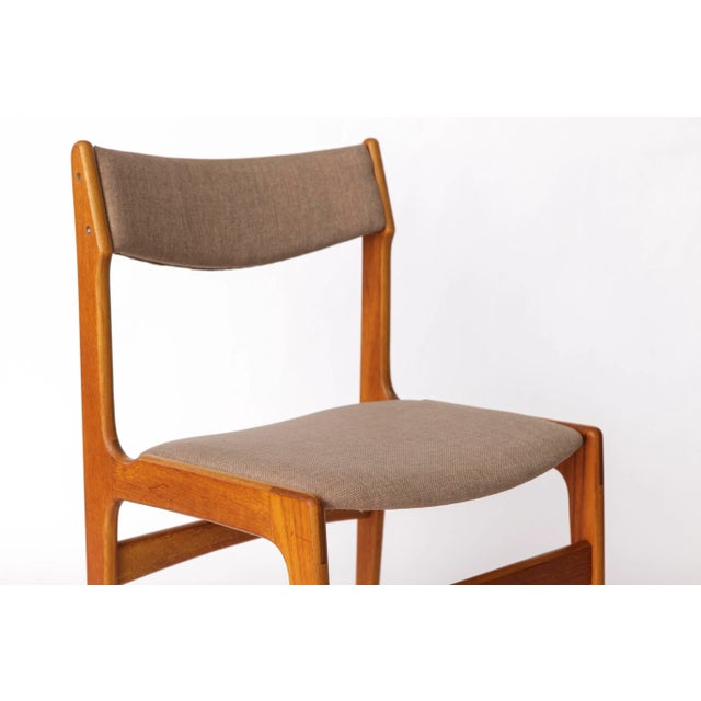 Vintage Danish Teak Dining Chair in Grey,1960s For Sale - Image 5 of 10