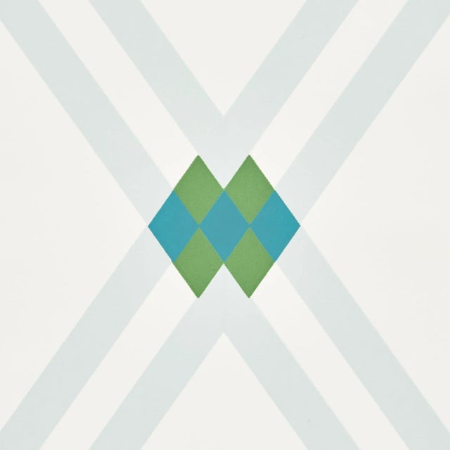 Contemporary Sample - Schumacher X David Oliver Asolo Wallpaper in Mineral For Sale - Image 3 of 4