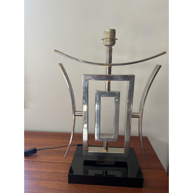 Mid-Century Modern Hollywood Regency Table Lamp, 1970s For Sale - Image 3 of 10
