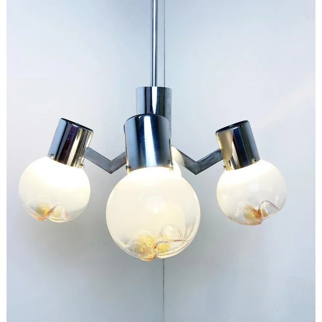 1960s Vintage Chandelier from Mazzega, 1960s For Sale - Image 5 of 12