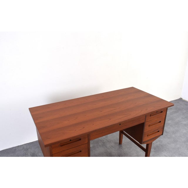 Mid-Century Danish Teak Executive Desk, 1960s For Sale - Image 16 of 18