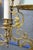 Metal Antique French Brass Sphinx Celadon Glass Converted 9 Arm Oil Lamp Chandelier For Sale - Image 7 of 16