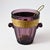 Gold Frieze Amethyst Glass Ice Bucket with Ladle from Walther, 1950s, Set of 2 For Sale - Image 10 of 10