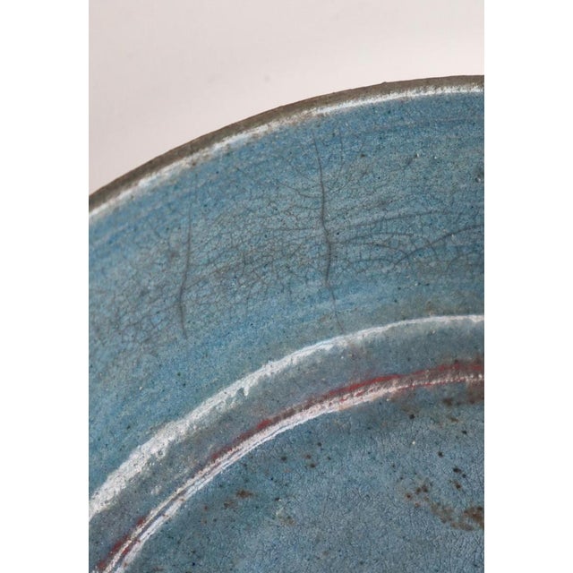 Scandinavian Modern Raku-Fired Stoneware Bowl attributed to Inger Rokkjær, 1990s For Sale - Image 9 of 14