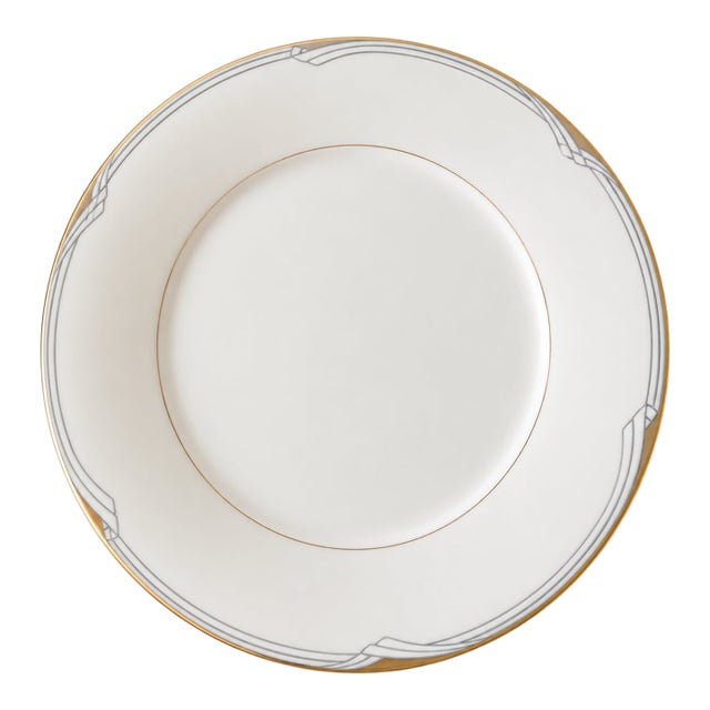 1980s Noritake Golden Cove Salad Plate Dish Fine China Japan #7719 Mint For Sale