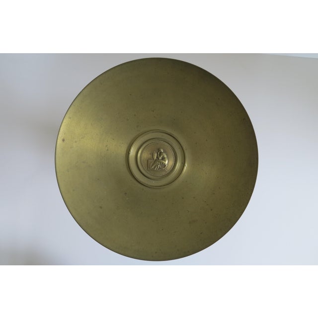 Victorian 1890 Victorian French Solid Bronze Neoclassical Tazza For Sale - Image 3 of 7