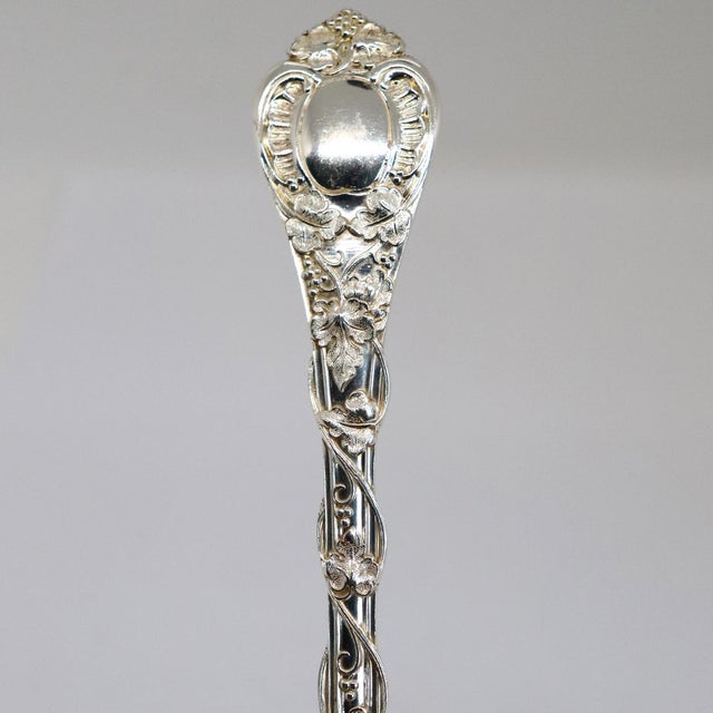 French Odiot Demidoff .950 Silver Salad/Dessert Fork For Sale - Image 4 of 6