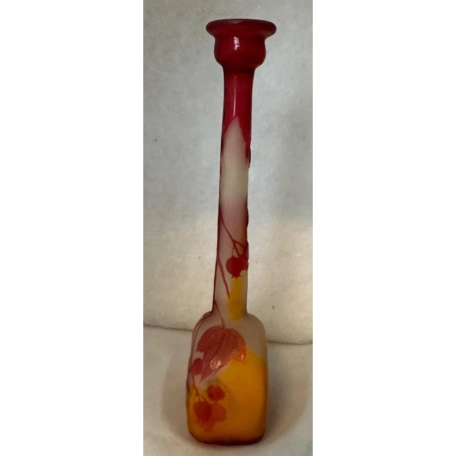 1920s Galle Banjo Vase For Sale - Image 9 of 11