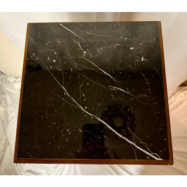 Exquisite Monumental 46" Maitland-Smith Burl Wood "Skyscraper" Pedestal - 1980s Postmodern Art Deco Revival For Sale - Image 9 of 12