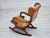 Vintage Scandinavian Rocking Chair in Velour and Dark Beech, 1960s For Sale - Image 13 of 18
