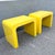 Postmodern Yellow Gloss Laminate Waterfall Side Tables - A Pair For Sale - Image 10 of 10