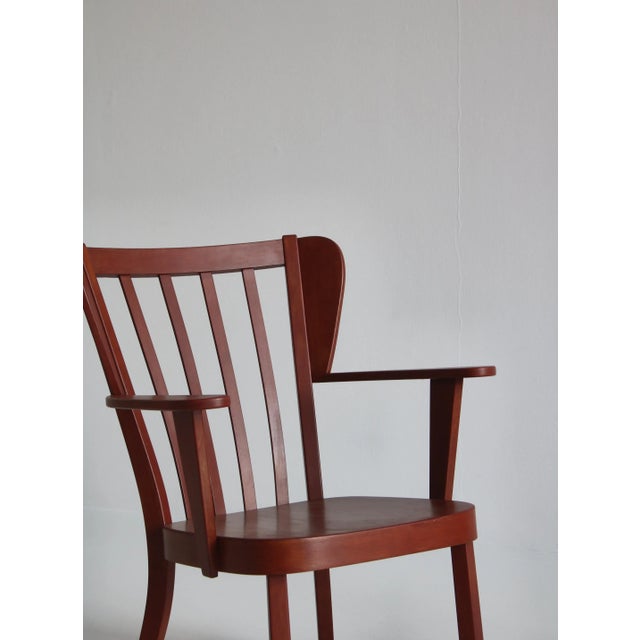 Danish Canada Armchairs in Stained Beech by Fritz Hansen, 1940s, Set of 2 For Sale - Image 15 of 18